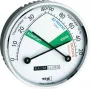 TFA Dostmann 452024 Thermo-Hygrometer, Analog, Weiß/Silber, Wandmontage oder Tischaufsteller, -15 bis +55°C, 0-100% RH