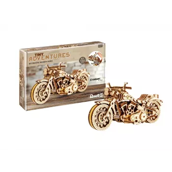 Revell Tiny Adventures Cruiser V-Twin Modellbausatz aus Holz für Motorrad 00614