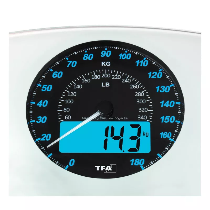 TFA Dostmann 50.1003.02 Elektronische Personenwaage, 180 kg, Schwarz