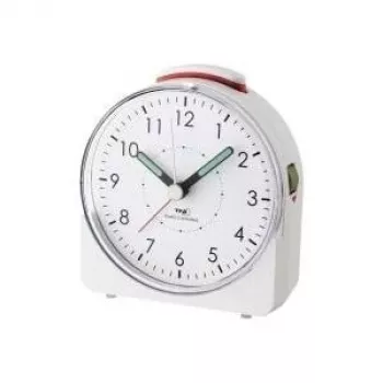 TFA DOSTMANN 60.1508.02 Sunrise Lichtwecker mit FM-Radio, mehrfarbiger LED, Dual-Alarm, USB-Ladeanschluss, Weiß