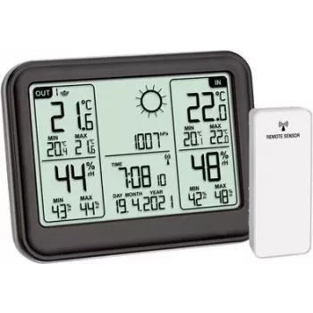 TFA Dostmann MEMO 35.1141.01 Funk-Wetterstation mit 12-24 Stunden Vorhersage