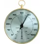 TFA Dostmann 45.2007 Analoges Rundes Thermometer Hygrometer, Weiß/Silber, 10 cm Durchmesser