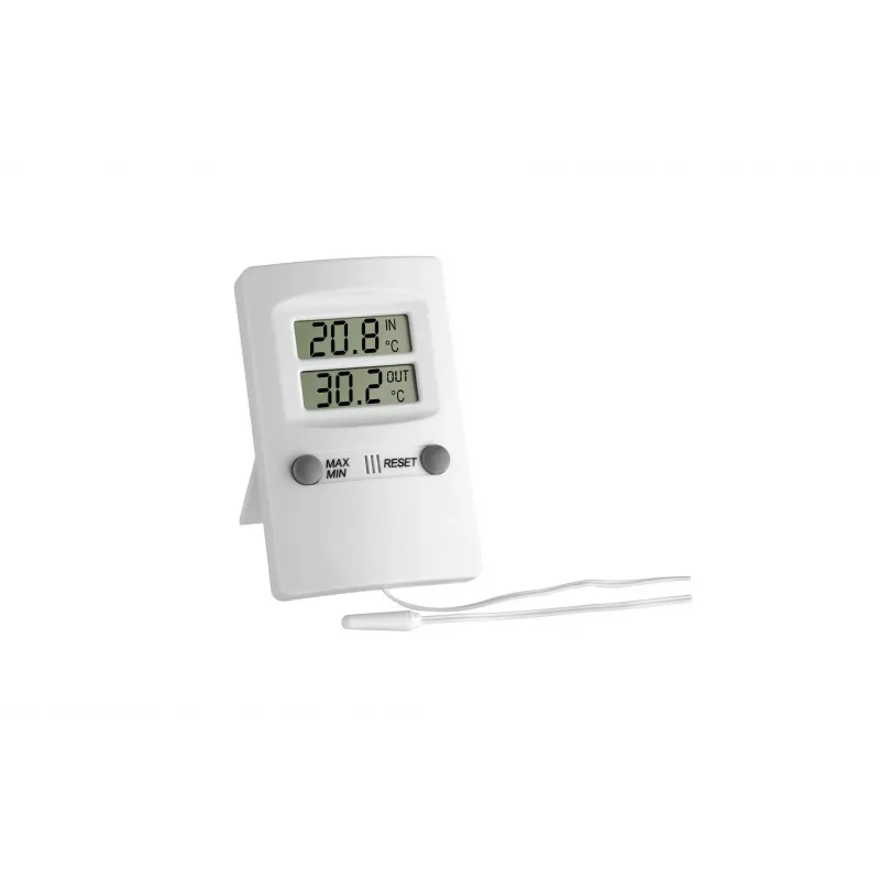 TFA Dostmann Digitales Innen-Außen-Thermometer Weiß (30.1009)