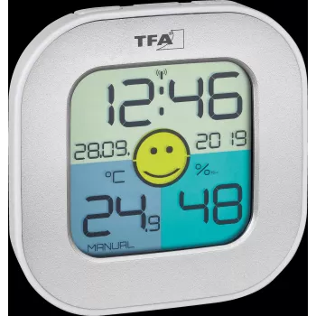 TFA Dostmann FUN Innenraum elektronisches Hygrometer Silber 30.5050.54