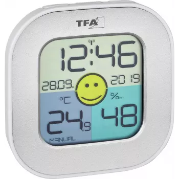 TFA Dostmann FUN Innenraum elektronisches Hygrometer Silber 30.5050.54