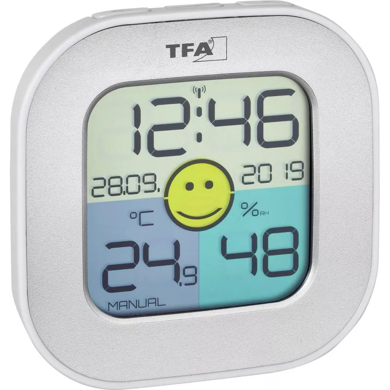 TFA Dostmann FUN Innenraum elektronisches Hygrometer Silber 30.5050.54