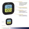 TFA Dostmann Digital Thermo-Hygrometer Quadratisch 1,5V 61x24x61mm Schwarz 30.3068.01