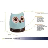 TFA Dostmann Eule Mechanischer Küchentimer, Türkis, 60 Minuten, Analog, Ohne Batterien 38.1039