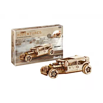 Revell Holz Tiny Adventures - Hot Rod Holzmodellbausatz 00612