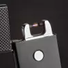TFA Dostmann 98.1124.01 Plasma-Lichtbogen-Feuerzeug – wiederaufladbar, USB, flammenlos, Doppel-Lichtbogen, windfest