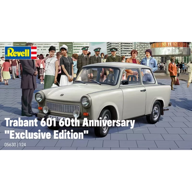 Revell 60. Jubiläum Trabant 601 Exclusive Edition 1:24 Plastikmodellbausatz 05630