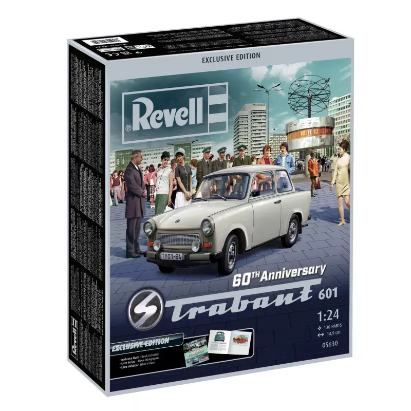 Revell 60. Jubiläum Trabant 601 Exclusive Edition 1:24 Plastikmodellbausatz 05630