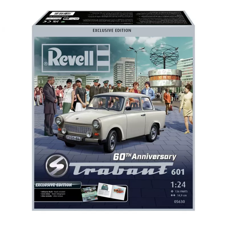 Revell 60. Jubiläum Trabant 601 Exclusive Edition 1:24 Plastikmodellbausatz 05630