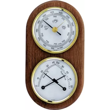 TFA Dostmann Analoge Wetterstation 20.1051 Eiche Innen- und Außenbereich