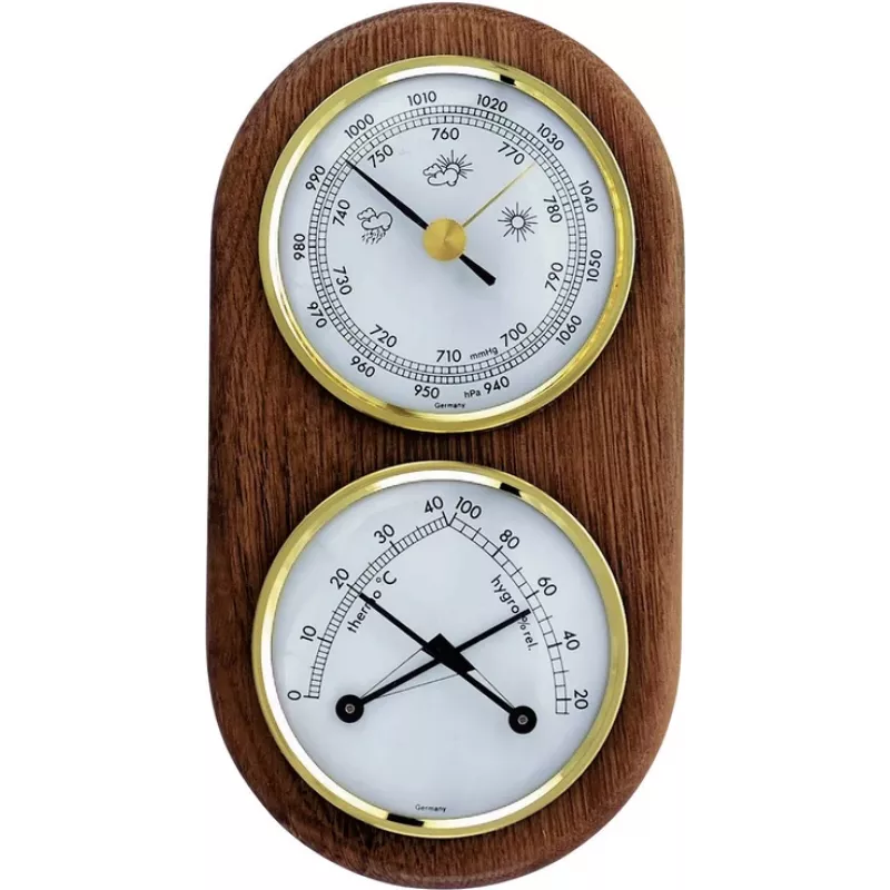 TFA Dostmann Analoge Wetterstation 20.1051 Eiche Innen- und Außenbereich