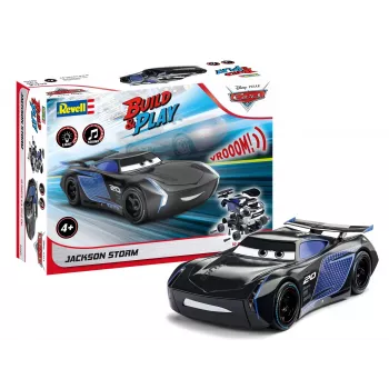 Revell Junior Kit Disney Pixar Cars 3 Jackson Storm 19-teiliges Steckmodell mit Licht & Sound 065639090
