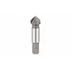 KWB 704840 HSS Kegelsenker 16 mm, 90°, 3 Schneiden, Zylinderschaft