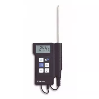 TFA Dostmann 31.1020 Professionelles digitales Einstichthermometer, NTC, -40 bis +200 °C, Edelstahlsonde, IP65