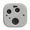 TFA Dostmann 60.1035.10 Quarz-Wecker Pastellgrau