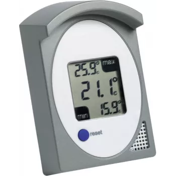 TFA DOSTMANN 30.1017.10 Digitales Innenthermometer mit Komfortstufenanzeige, Weiß