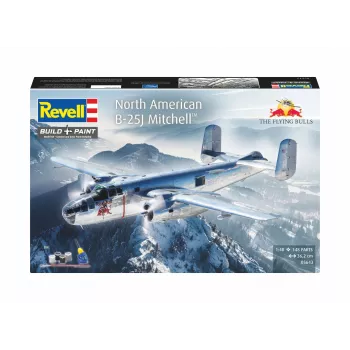 Revell 05643 Flying B-25J Mitchell Flugzeugmodellbausatz 1:48 Maßstab, 137 Teile, Skill Level 4