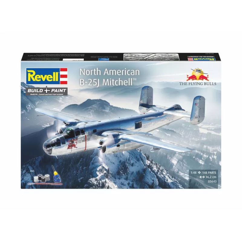 Revell 05643 Flying B-25J Mitchell Flugmodell Bausatz, 1:48
