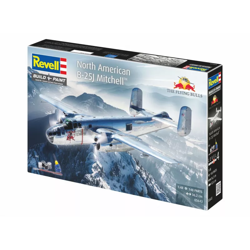 Revell 05643 Flying B-25J Mitchell Flugmodell Bausatz, 1:48