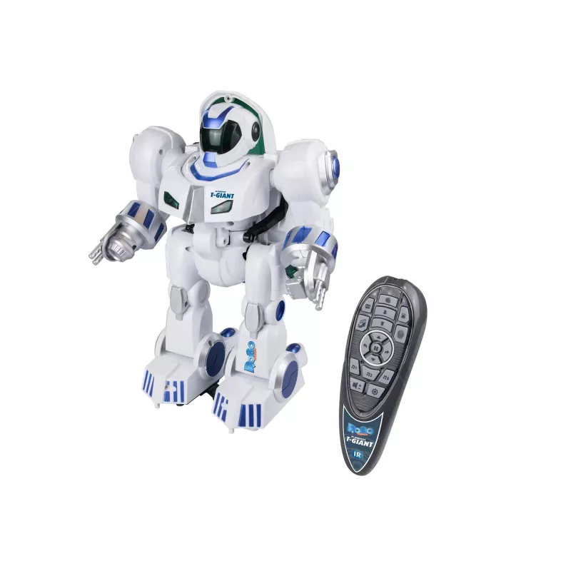 Revell Control T-Giant RC Roboter - 2,4 GHz, Schaumstoffscheiben-Schütze, LED-Effekte, Weiß/Grau/Orange 24700