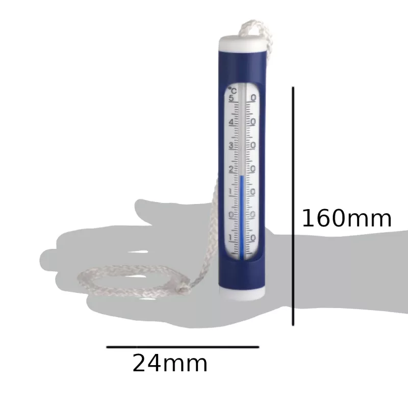 TFA Dostmann 40.2004 Schwimmendes Pool- und Teich-Thermometer Blau/Weiß