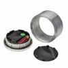 TFA Dostmann 60.1036.55 Quarz-Tischuhr Aluminium