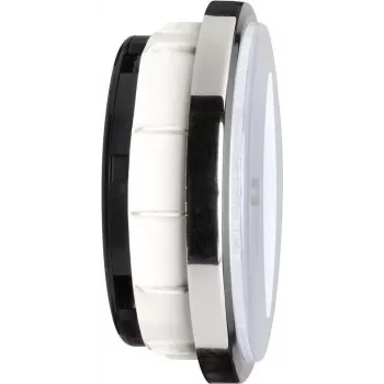TFA Dostmann 60.3543.02 Funkgesteuerte Einbauuhr, glänzender Chromrahmen, 90 mm Zifferblatt