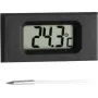 TFA Dostmann Einbau-Thermometer mit Kabelsensor, Schwarz (Kat.Nr. 30.2025)