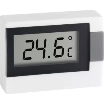 TFA DOSTMANN Mini-Thermometer, Doppelskala, -30 bis +50 °C, Weiß 30.2017.02