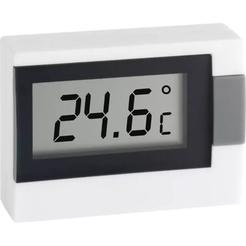 TFA DOSTMANN Mini-Thermometer, Doppelskala, -30 bis +50 °C, Weiß 30.2017.02
