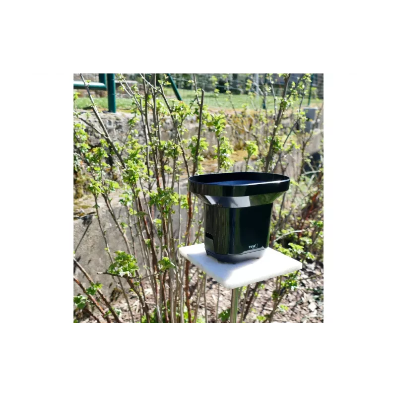 TFA Dostmann 30.3233.01 Funk-Regensensor, 433 MHz, 0-300 mm/h, 0,1 mm Auflösung, Weiß