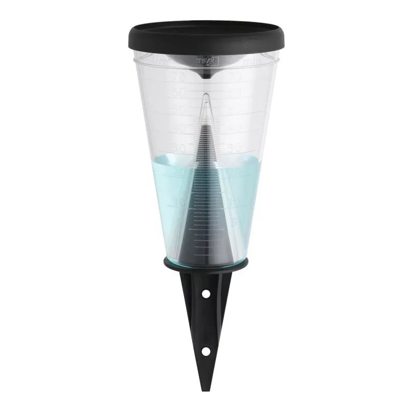 TFA Dostmann 47.1008 Regenmesser Schwarz / Transparent