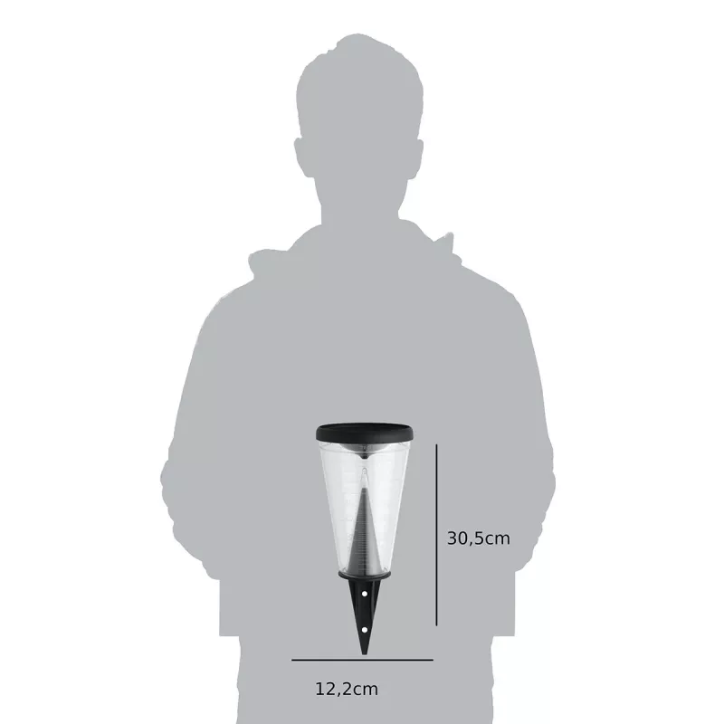 TFA Dostmann 47.1008 Regenmesser Schwarz / Transparent