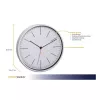 TFA Dostmann 60.3049.02 Runde weiße Quarz-Wanduhr