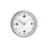 TFA Dostmann 60.3012 Runde Quarz-Wanduhr Silber