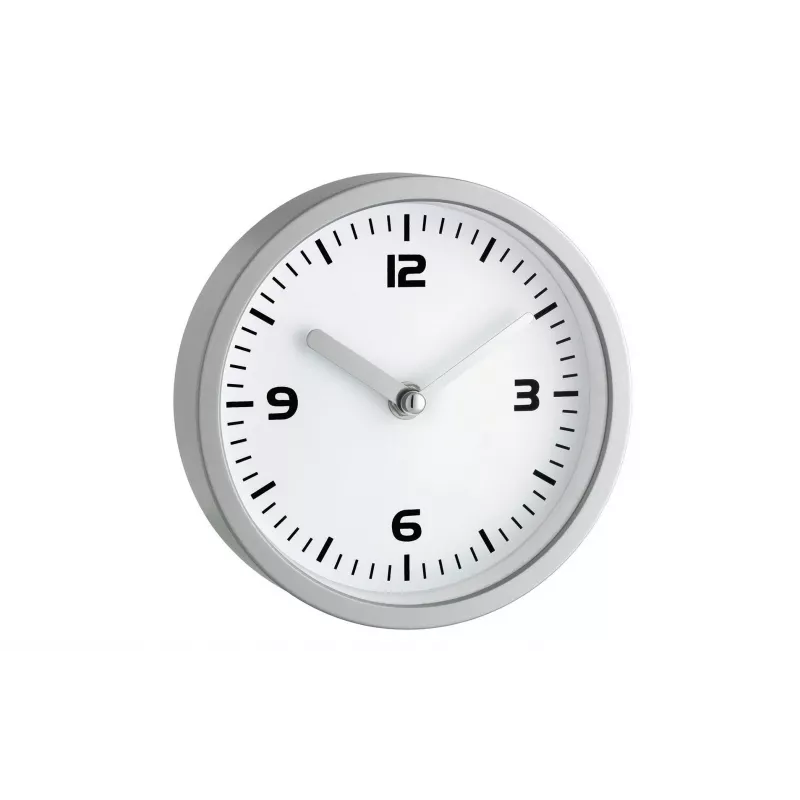 TFA Dostmann 60.3012 Runde Quarz-Wanduhr Silber