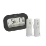 TFA Dostmann DOUBLE-CHECK kabelloses digitales Thermometer, Schwarz 30.3073.01