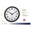 TFA Dostmann 60.3050.01 Quarz-Wanduhr 305 mm Schwarz