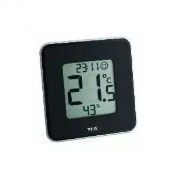 TFA Dostmann 30.5021.01 Style Digitales Thermo-Hygrometer Schwarz (30.010.425)
