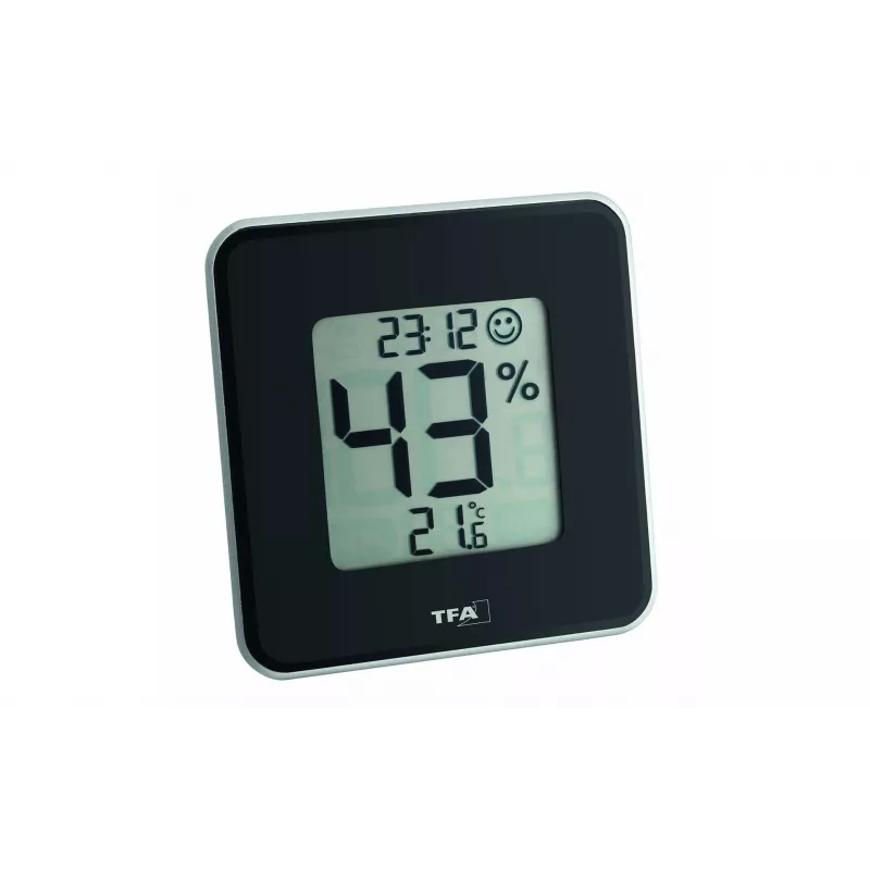 TFA Dostmann 30.5021.01 Style Digitales Thermo-Hygrometer Schwarz (30.010.425)