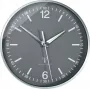 TFA Dostmann 60.3503 Funk-Aluminium-Wanduhr, Schwarz