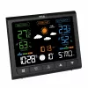 TFA CONTRAST 35.1171.01 Kabellose Wetterstation mit 12-24 Stunden Vorhersage, Schwarz
