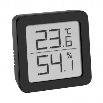 TFA Dostmann Digitales Thermo-Hygrometer Schwarz 30.5051.01