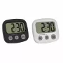 TFA Dostmann 2-teiliges digitales Timer-Set mit Stoppuhr und Uhr, Schwarz und Weiß (38.2057.40.02)
