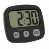 TFA Dostmann 2-teiliges digitales Timer-Set mit Stoppuhr und Uhr, Schwarz und Weiß (38.2057.40.02)