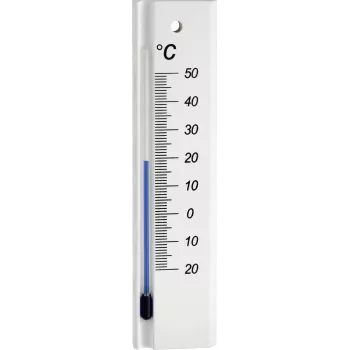 TFA Dostmann Analoges Innenthermometer Buchenholz Weiß 12.1053.09